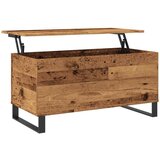 vidaXL Stolić za kavu boja staro drvo 90x44,5x45 cm konstruiranog drva | shoptok.hr