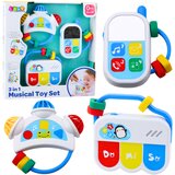  Interaktivni glazbeni set igračaka za bebe 3u1 - trio | shoptok.hr