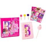 Barbie plišani dnevnik s pom pom dodacima i naljepnicama Cene
