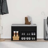  Klupa za cipele Crni hrast 80 x 30 x 45 cm Konstruirano drvo | Eponuda.ba