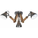Rabalux aksel plafonska lampa E14 3x15W, drvo/crna industrijska rasveta Cene