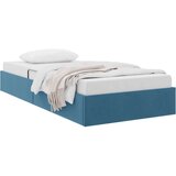  Ottomanska Okvir za krevet s pohranom s pohranom Baršun - Tamno plava 100 x 200 cm | shoptok.hr