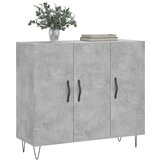  Komoda siva boja betona 90x34x80 cm od konstruiranog drva | Eponuda.com