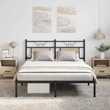  Posteljni okvir brez vzmetnice hrast 137x190 cm inženirski les, (21829054) Cene