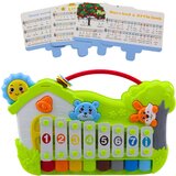  Interaktivni klavir za bebeForest Xylophone s karticama za sviranje - zeleni | shoptok.hr