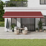 vidaXL Avtomatsko zložljiva tenda bordo 600x300 cm | Shoptok.si