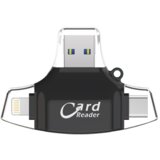 JWD čitač kartica sd microsd na type c lightning usb 2.0 JWD-84 crni Cene