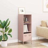 vidaXL Visoka ploča ružičasta 35x39x103,5 cm čelik | shoptok.hr
