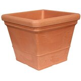 GELI Kvadratna posuda za biljke (Vanjska dimenzija (D x Š x V): 50 x 50 x 43 cm, Plastika, Terakota) | shoptok.hr