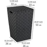 Wenko Črn koš za perilo Adria, 48 l | Shoptok.si