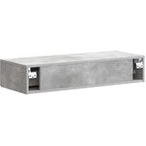 Stolna Stenska stranska miza Betonsko siva 87,5 x 34,5 x 17 cm, (5000232504) | Shoptok.si