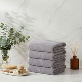  Central - Grey Grey Hand Towel Set (4 Pieces) Cene