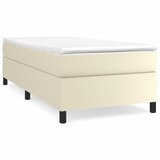 Maison Chic Box spring postelja - Vzmetna postelja z vzmetnico krem 100x200 cm umetno usnje SL12707, (21901507) Cene