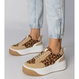 D/CEO Leopard print sporty sneakers on a chunky sole Klarris | shoptok.hr