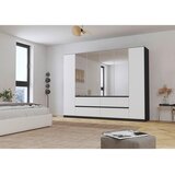 Rauch Möbel omara s klasičnimi vrati, siva, srebrne barve, bela | Shoptok.si