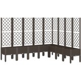 Furnova Cvetlično korito z oporno mrežo rjavo 200x160x142 cm PP, (21920674) | Shoptok.si