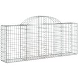  Gabionska košara s lukom 200 x 30 x 80/100 cm pocinčano željezo | shoptok.hr