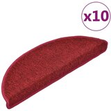  Otirači za stepenice 10 kom 65x24x4 cm bordo | shoptok.hr