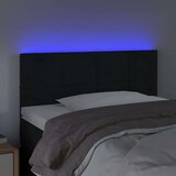 Uzglavlje crno 80 x 5 x 78/88 cm baršunasto | shoptok.hr