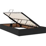  s od storage s uzglavljem Crna 120 x 200 cm Baršun | shoptok.hr