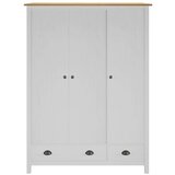  Trokrilni ormar Hill bijeli 127 x 50 x 170 cm masivna borovina | shoptok.hr