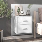  Zidni noćni ormarići 2 kom bijeli | shoptok.hr