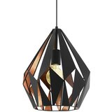 Eglo Carlton 1 Okrugla viseća svjetiljka (Visina: 110 cm, Boja kućišta: Bakar-crna) | shoptok.hr