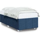 vidaXL Posteljni okvir moder 90x200 cm blago | Shoptok.si