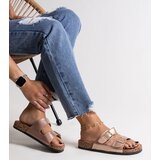 Gemre Pink flip-flops with cork sole Shamona | shoptok.hr