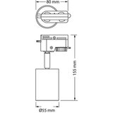 Osram ELEMENTAL beli monofazni šinski reflektor 6W | ePonuda.com