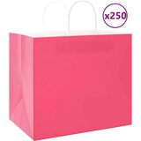  Papirnate vrečke 250 kosov z ročaji roza 32x22x28 cm, (5000160868) | Shoptok.si