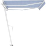 Tenda prostostoječa avtomatska 450x300 cm modra/bela | Shoptok.si