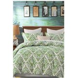 Mila Home Zelena/siva posteljina za bračni krevet/za produženi krevet od renforce pamuka s uključenom plahtom/4-dijelna 200x220 cm Damask – Cijene