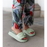 Gemre Green flip-flops with a flower Paciano Cene