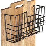  Zidni stalak za časopise 33x10x67 cm masivno grubo drvo manga | shoptok.hr