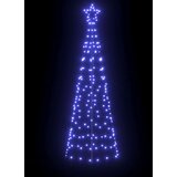 vidaXL LED božično drevesce med 390 LED Modra 250 cm elezo | Shoptok.si