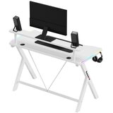 Hero Gaming stol 1.9 RGB bijeli 120 cm | shoptok.hr