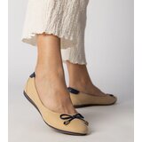 Gemre Beige ballet flats adorned with a bow Maddalena | shoptok.hr