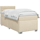  s box springom, madracem i LED-om Krem 80 x 200 cm | shoptok.hr