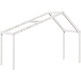  Visoki krevet s krovom bijeli 80 x 200 cm od masivne borovine | shoptok.hr