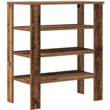 vidaXL Regal za čevlje starinski les 61x32x70 cm inženirski les | Shoptok.si