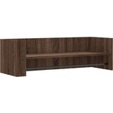 vidaXL Stenska polica rjav hrast 100x35x30,5 cm inženirski les | Shoptok.si