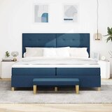  s opruga kutije s uzglavljem Plava 200 x 200 cm tkanina | shoptok.hr