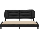  Okvir kreveta s LED-om bez madraca Hvar crno-bijeli 180 x 200 cm | shoptok.hr