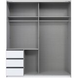 Modern Living Omara Z Drsnimi Vrati Adria, Bela, Barva Grafita | Shoptok.si