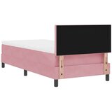  LED Box Spring Krevet s uzglavljem Ružičasta 90 x 200 cm Baršun | shoptok.hr