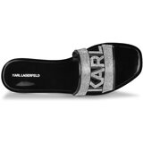 Karl Lagerfeld Natikači JELLY III Sparkle Cut-Out Črna | Shoptok.si