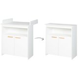 Roba Bijela dječja komoda s promjenjivim stolom 88x98x75 cm Anton – | shoptok.hr