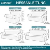 GRANBEST raztegljiva prevleka za dvosed - kremno bela | Shoptok.si