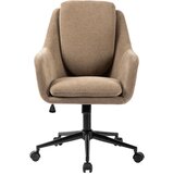 MID.YOU VRTLJIVI STOL kovina, tekstil črna, bež | Shoptok.si